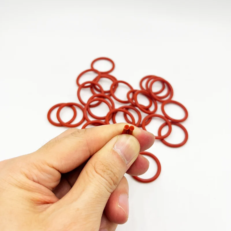 High-Temperature Oil-Resistant Red Silicone O-Ring Seal Washer