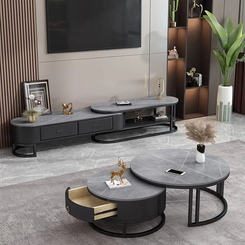 

Modern European Table Tv Cabinet Living Room Nordic Console Theater Tv Table Drawers Luxury Muebles Para El Hogar Furniture