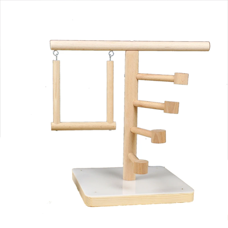 

Parrot peony climbing bird rack black phoenix uses rack tiger skin climbing ladder to bite swing solid wood standing pole toy
