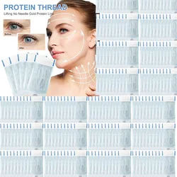 Collagen Facial Tensioners Thread Face Lifting No Needle Gold Protein Line Anti-Aging Wrinkle Removal Face Filler Protein Thread