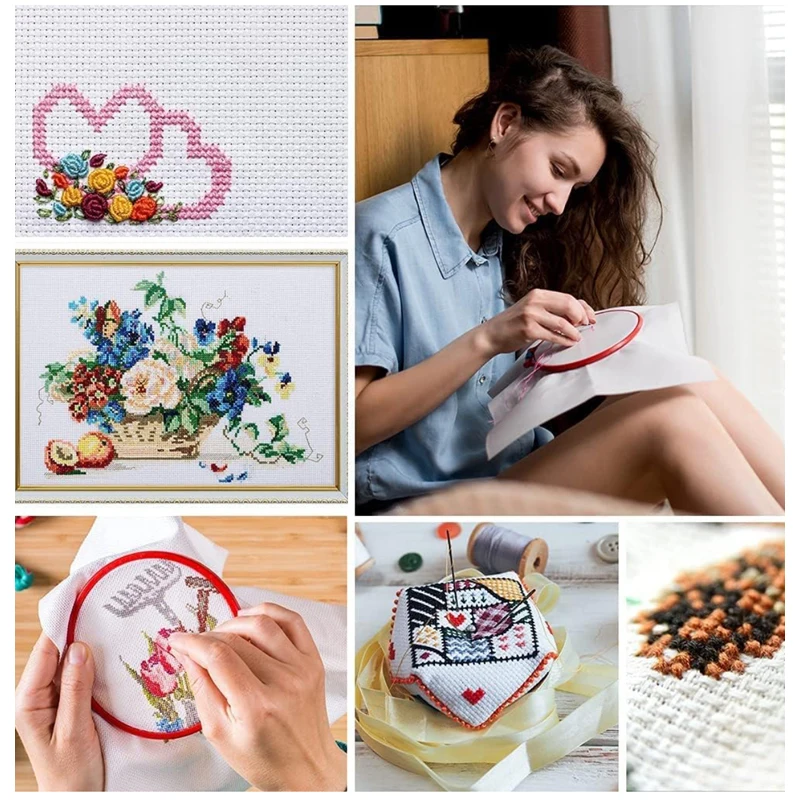 18CT Count Classic Reserve Aida Cloth White Cross Stitch Cloth Fabric for Embroidery Needlework DIY Craft cross stitch fabric