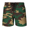 Camouflage Graphic Beach Shorts Men 3D Camo Gothic Skull Printed Swimming Trunks Sohier Army Vetern Military Fashion Short Pants 2