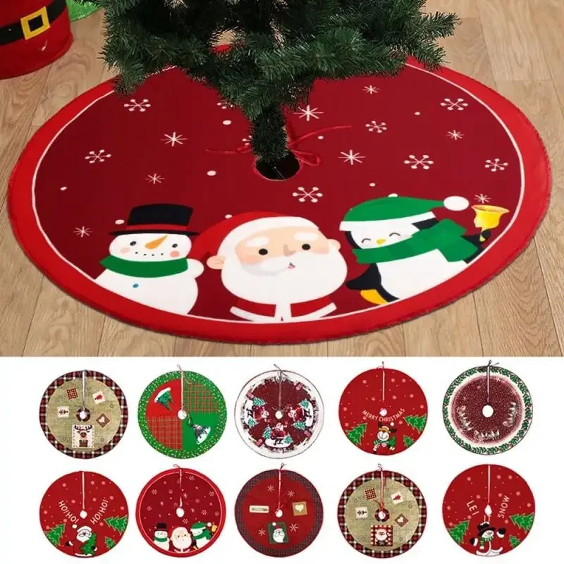 Christmas Tree Skirt 62CM Crafts Set for Home Christmas Decorations christmas tree skirt
