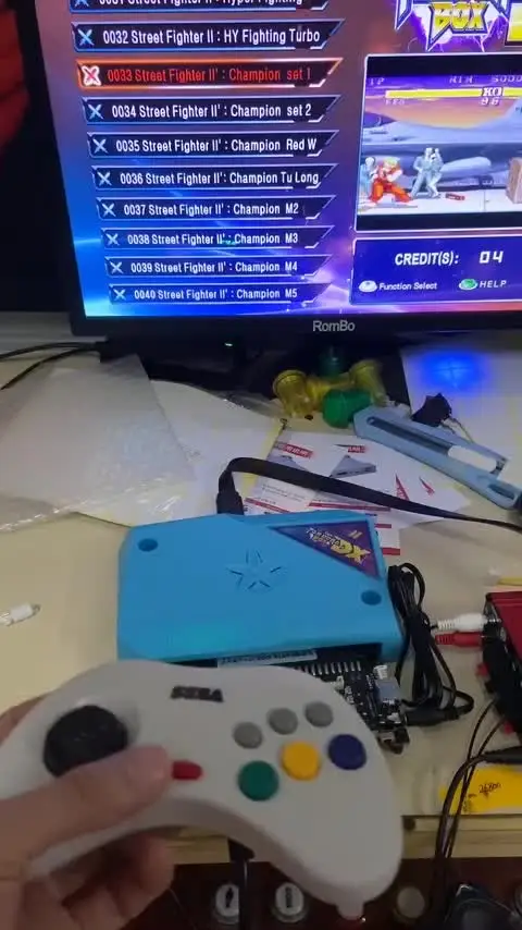 CBOX SS1+電源付 サターンパッド&NEOGEOパッド対応 連射付 CBOX+電源付 サターンパッド&NEOGEOパッド対応 連射付 即購入ok