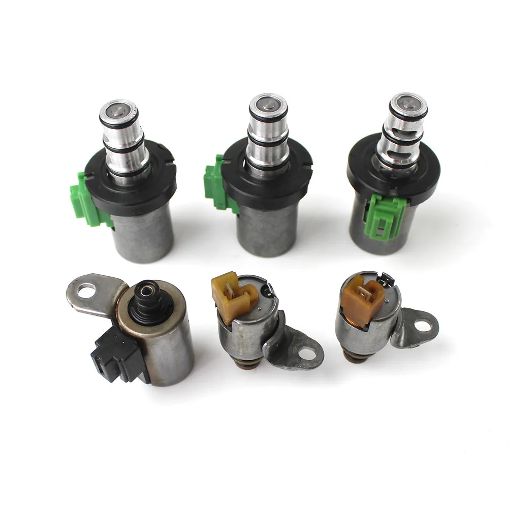 6pcs Transmission Shift EPC PWM Solenoid Kit 4F27E 48420K-R FN4A-EL for Mazda 2 3 5 6 CX-7 MPV Solenoid Valve Refurbished Parts