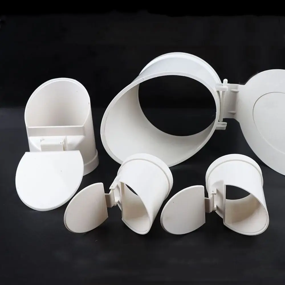 50-160mm Drainage Pipe Floor Drains PVC Pipe Valve Easy Install Anti Odor Anti-rat Outdoor Balcony Bathroom Accessory