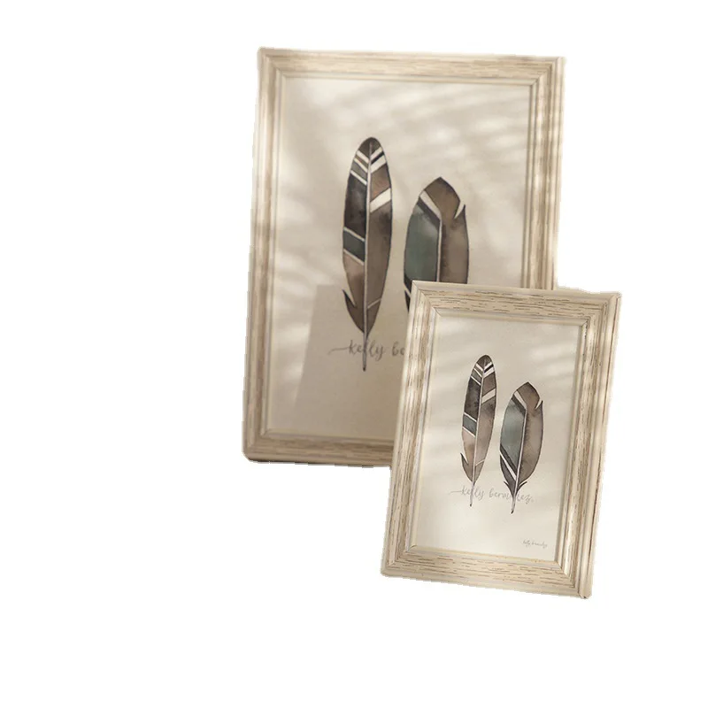 

20422 Liyou Solid Wood Picture Frame Mounted Picture Frame Hanging Wall Table Jigsaw Frame Creative Photo Wall Wood