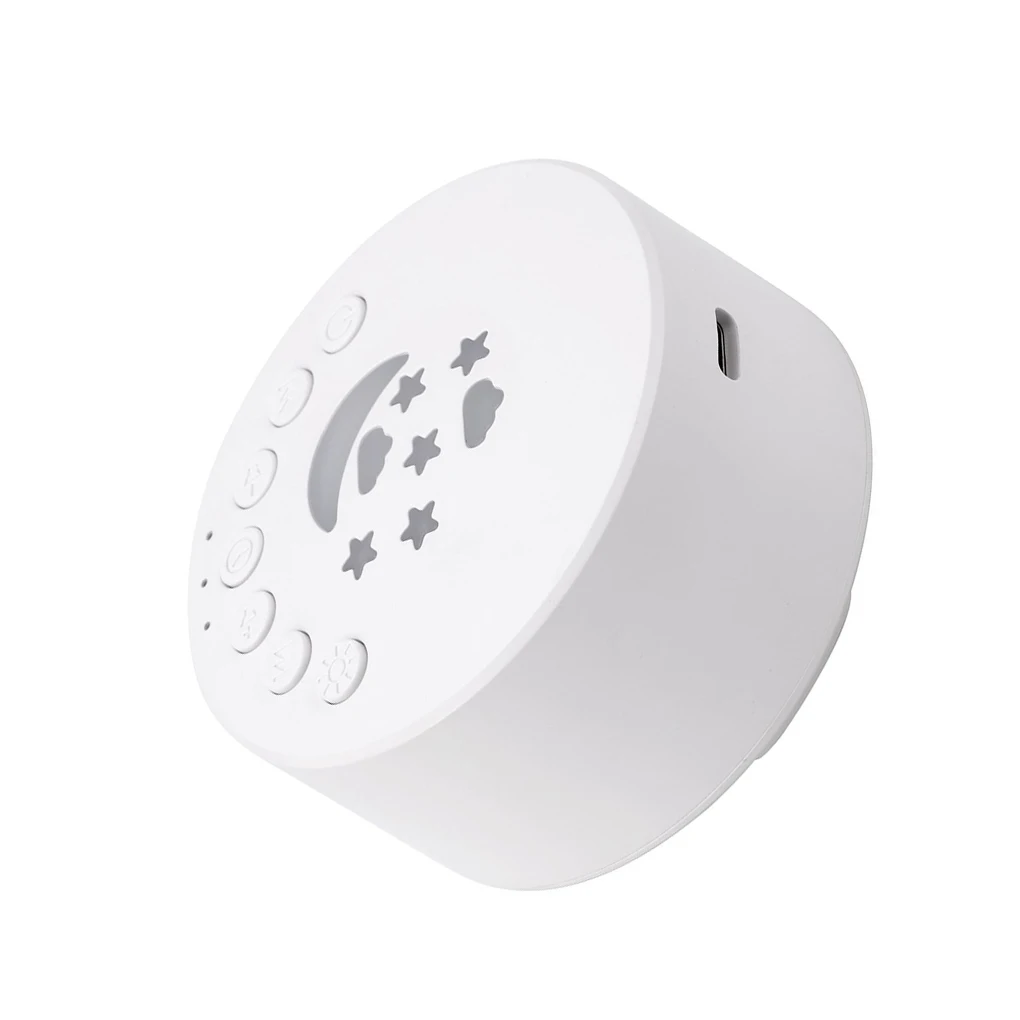 Luce Notturna Bianca Comoda Per Dormire-Atmosfera Rilassante Per Dormire Con Opzioni Musicali Facile Da Trasportare Leggero