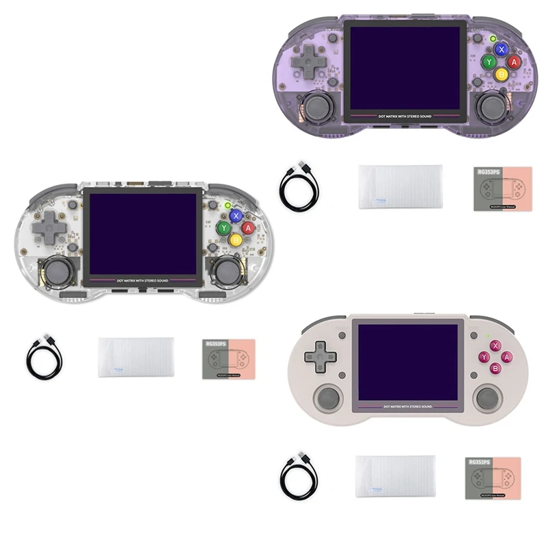 

Игровая консоль RG353PS в ретро-стиле, 16 ГБ + 64 ГБ, 3,5 дюйма, IPS экран, 64 бита, система Linux, ручной игровой плеер в ретро-стиле, HD 2,4G/5G Wifi
