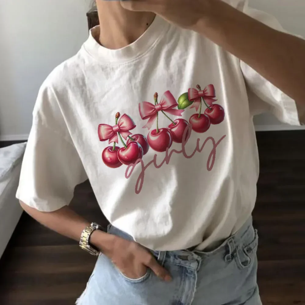 Jewel Plush Cherry Short Sleeve Top