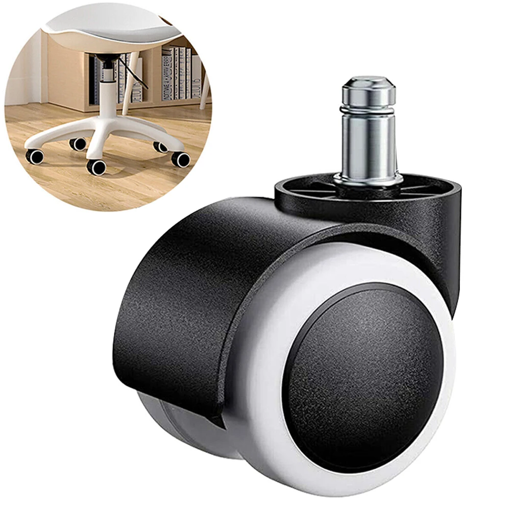 

Brand New Chair Caster Swivel Wheel 60~105mm Chair Caster Heavy Duty Mute Office PU+PP Replacement Swivel Wheels