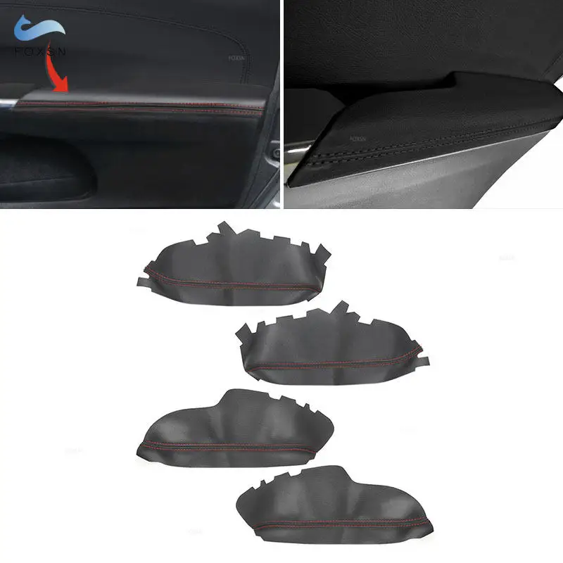 

Door Armrest Leather Cover For Toyota Avalon 2013 2014 2015 2016 2017 2018 Car Interior Door Panel Armrest Cover Sticker Trim