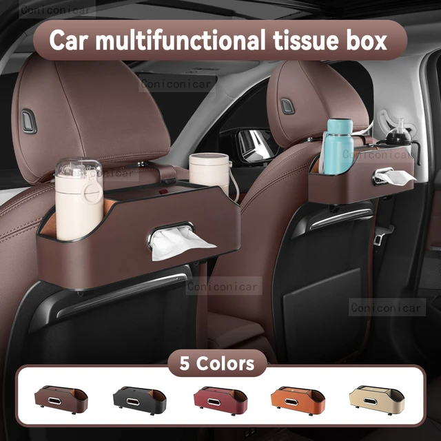 Car Multifunctional Tissue Storage Box Under Seat Auto Back Seat