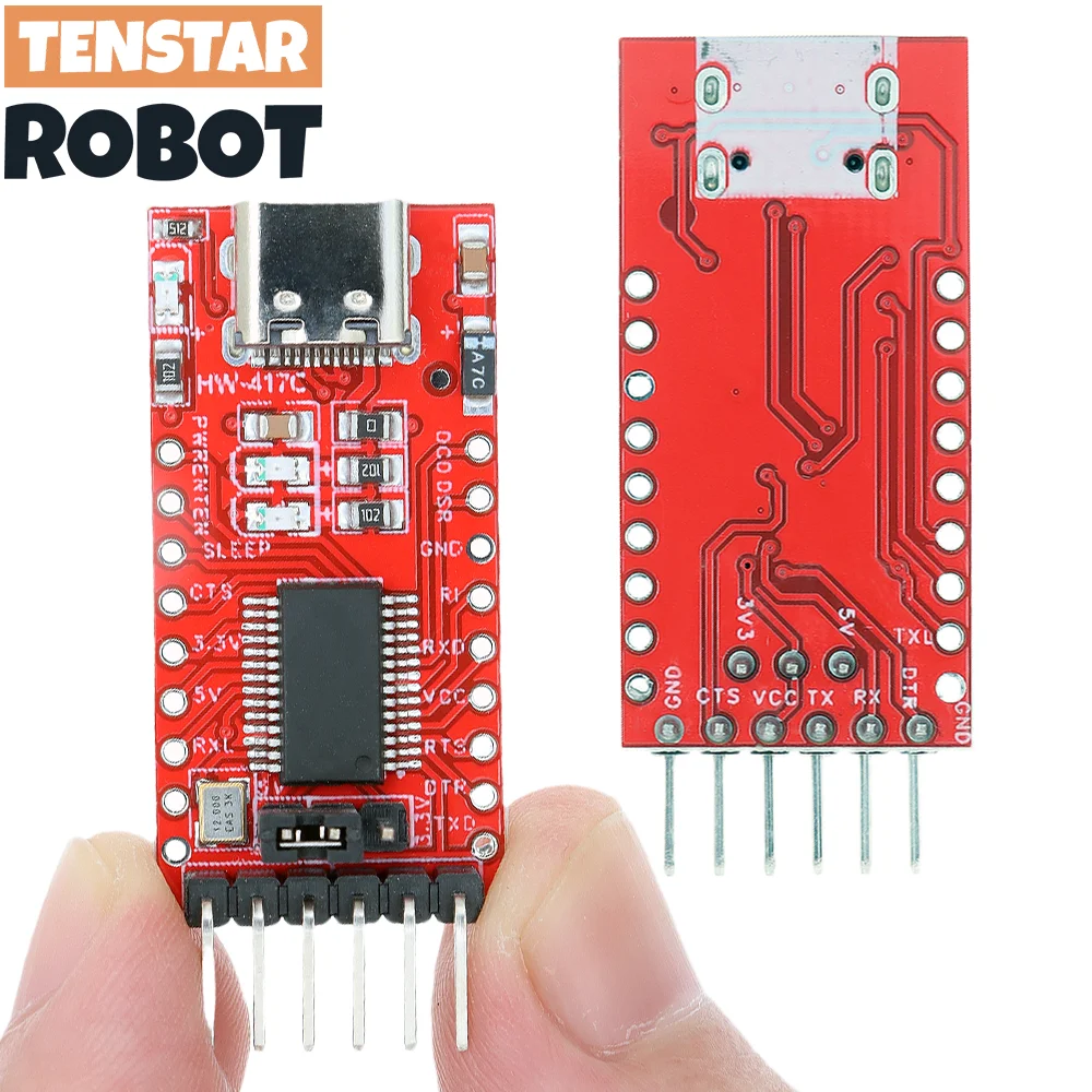 2pcs FT232RL Type-C USB 3.3V 5.5V to TTL Serial Adapter Module FT232 USB TO TTL 232 For Pro Mini