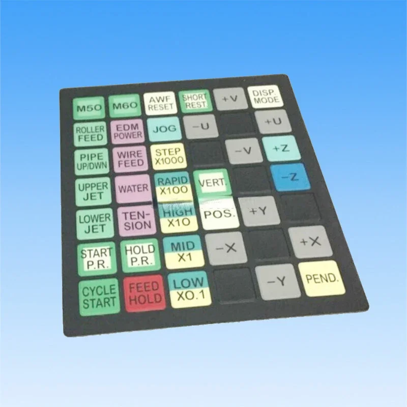 

wire edm membrane sheet (keyboard mask) for A98L-0001-0992#E keyboard panel control panel for Fanuc DWC-iA,iB,iC