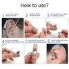 Hearing Amplifier Ear Tip Hearing Amplifier Sound Tube Connector Set Silicone Ear Tip Domes Accessory for BTE Hearing Amplifier 3