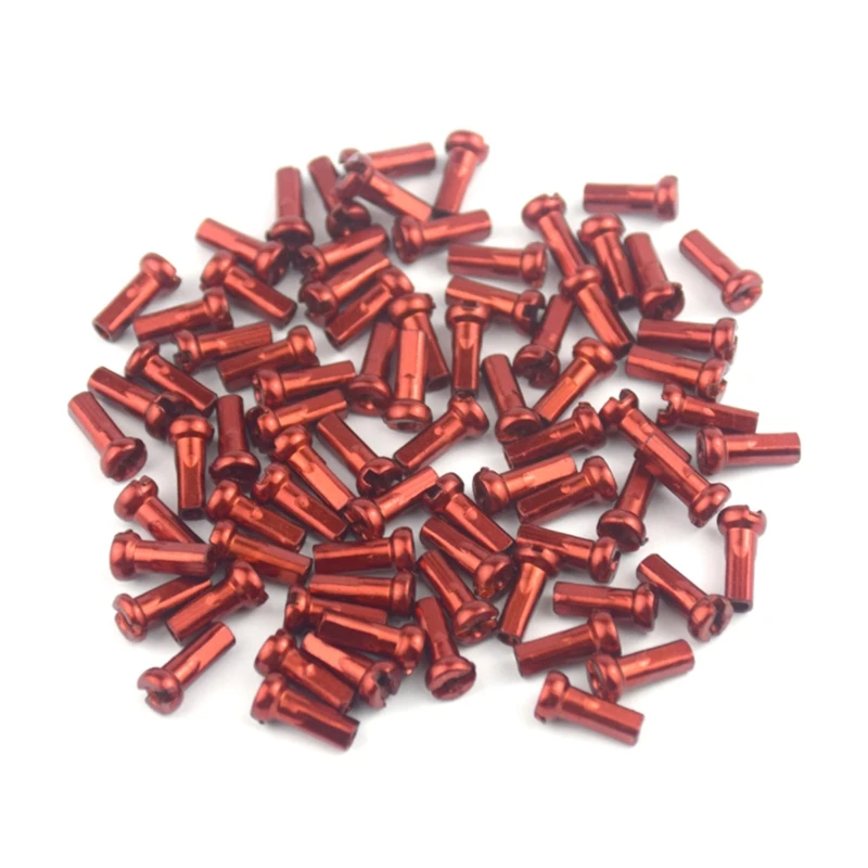 MTB Bike Road Bicycle Nipples 60Pcs/pack 14G 14mm 2.0mm Ultralight High Strength Colorful Spokes Nipple Bike Spoke Caps bike spokes nipples