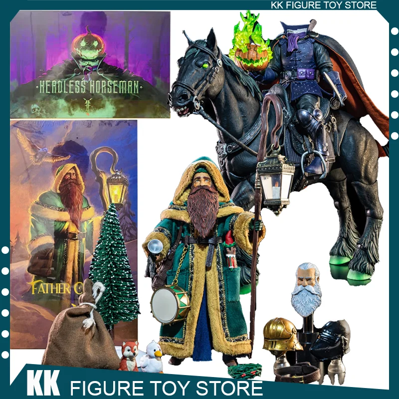 

Original Four Horsemen Studio Mythic Legions Figure Obscura Headless Horseman Father Christmas Action Figure Model Statue Toy