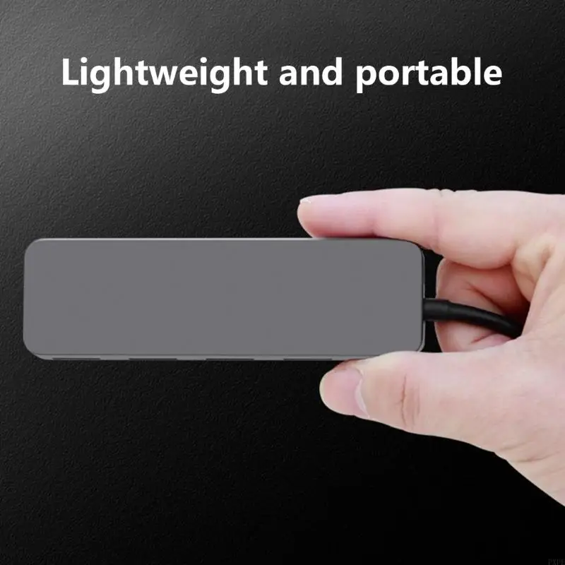 PXPE Multiple Device USB Hub Efficient Power Use Suitable for Quick Plugs & Play Functionality in Any Setting Mobile Work