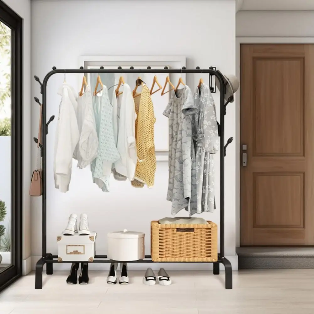Clothes Storage Rack Clothing Shelf for Hanging Clothes Non-Slip Hat Shoes Orgnizer  Laundry Drying Rack Storage Stand 6