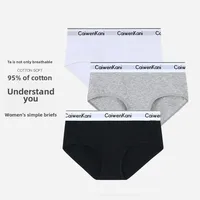 Antibacterial Seamless Cotton Ladies Underwear Full Pure Cotton Triangle Shorts Breathable Mid-Waist Youth Sporty Briefs