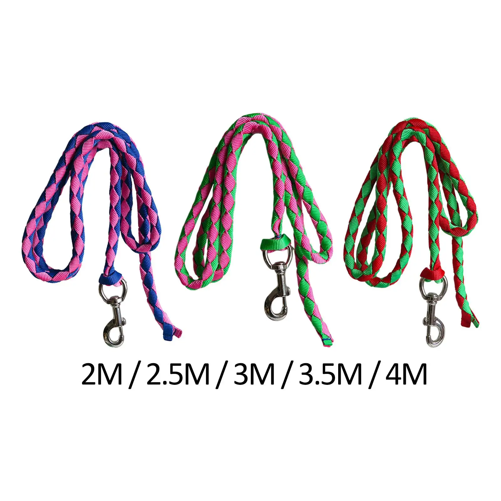 Horse Lead Rope Heavy Duty Rein Swivel Buckle for Dog, Sheep, Pet Braided Horse