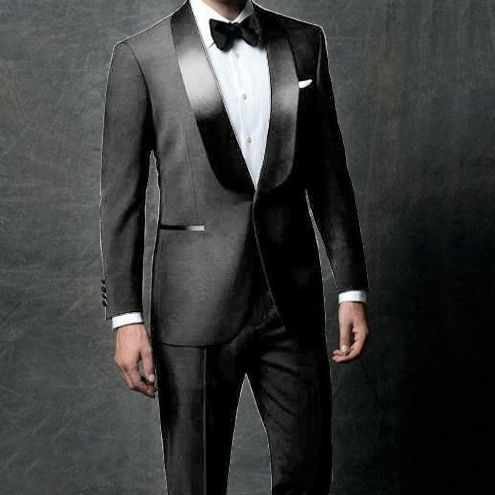 Men's Wedding Suit Elegant Suits for Men Wedding Banquet Dress Green Fruit Collar 1 Button High Quality Luxury Men's Suit Blazer