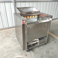 Electric Fruit Vegetable Skin Washing Peeler Automatic 200KG / H Potato Carrot Cleaning Peeling Machine Sweet Potato Ginger 1