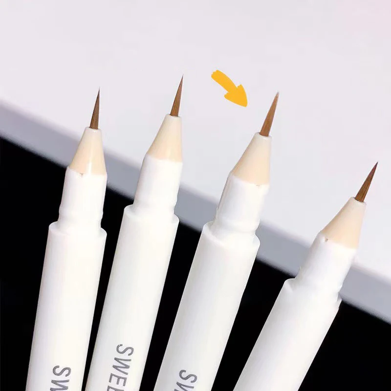 2 In 1 Liquid Eye Liner Shadow Pen Ultra Glitter Eyeliner Pencil Lasting Korean Eyes Makeup High Gloss Pigment Silkworm Gel Pen,liquid eyeliner,eyeshadow pencil,eyeshadow pen,eyeliner pencil,makeup pen,eyeshadow eyeliner