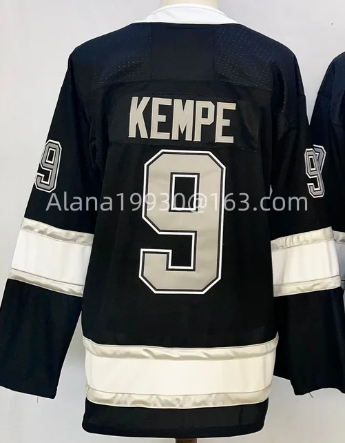 사용자 정의 아이스 하키 스티치 저지 이름 번호 Gretzky Kopitar Doughty Kempe Fiala 남성 여성 및 청소년을위한 유니폼