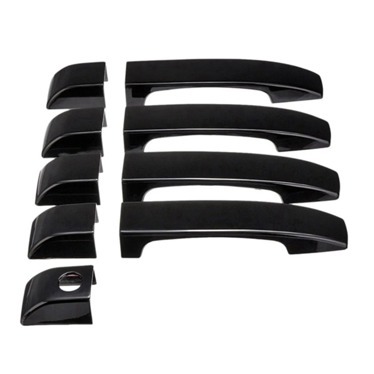 Couvercles De Poignée De Porte De Voiture Noir Brillant, Garniture De Porte Extérieure Foy Pour Land Rover Range L322 2002-2012
