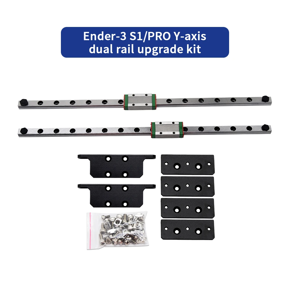 ELVES Upgrade Dual Y-Axis Rail Ender 3 S1 Pro Y axis MGN9H Linear Rail Upgrade Mod for Ender-3 S1 3D Printer Frame