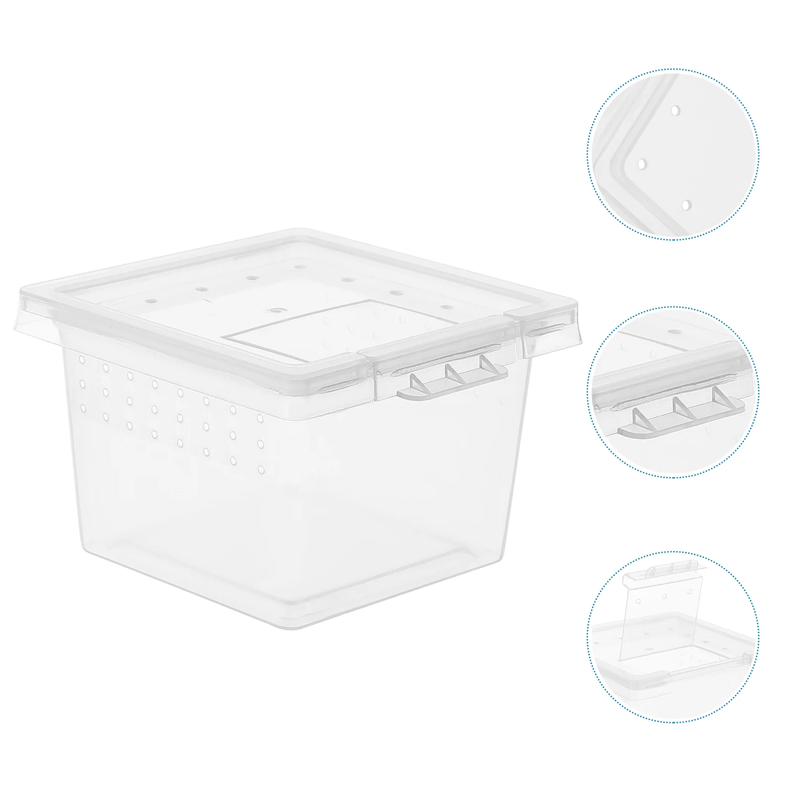

Transparent Reptile Breeding Boxes Terrarium Tank Cage Habitat Insect Feeding Box For Scorpion Spider Ants Lizard