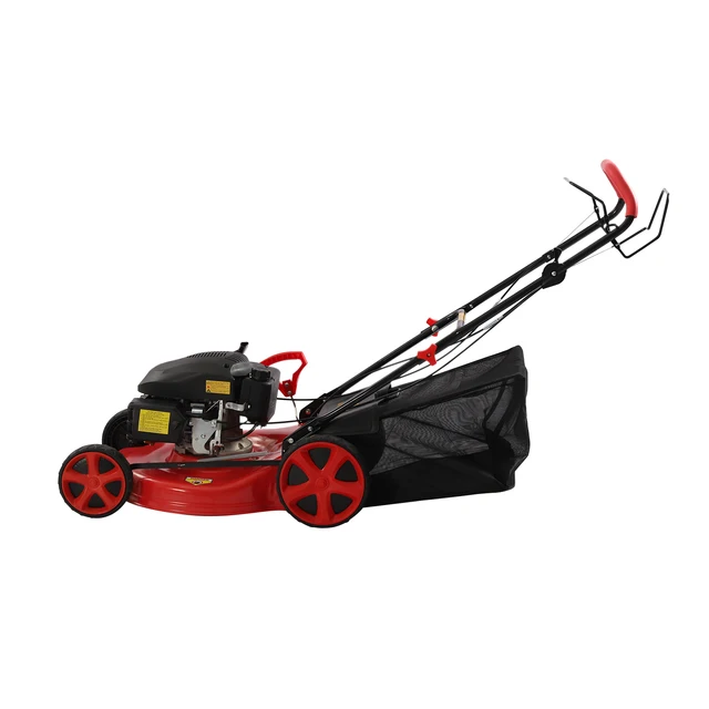 4-Stroke Push Petrol Lawn Mower 8Gear Adjustable Height Self Propelled 3-in-1 with Bag Garden Mowing Tool 5