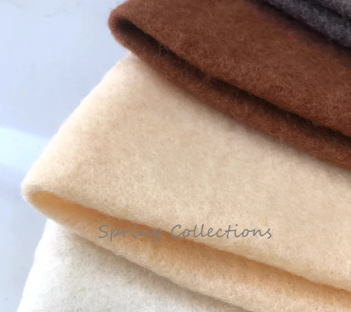 부드러운 양모 펠트 원단 시트 패치워크 DIY 바느질 인형 공예 액세서리 바늘 펠트 재료, 25x100cm, 1 개