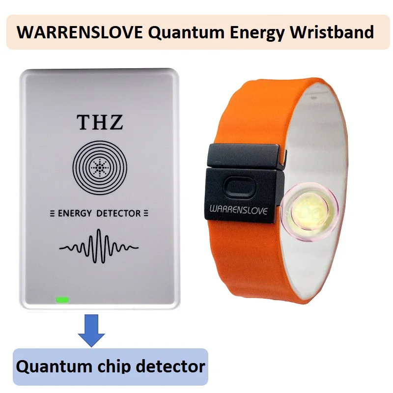 WARRENSLOVE Wristband Chip Detector Quantum Energy Bio-energy Thz