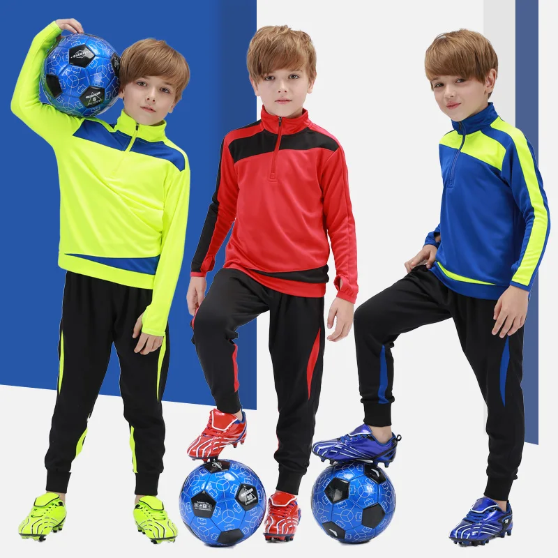 Soccer Tracksuit Training Boy Jogging Suits Training Tracksuit Football Club Sets Winter Kids Jackets