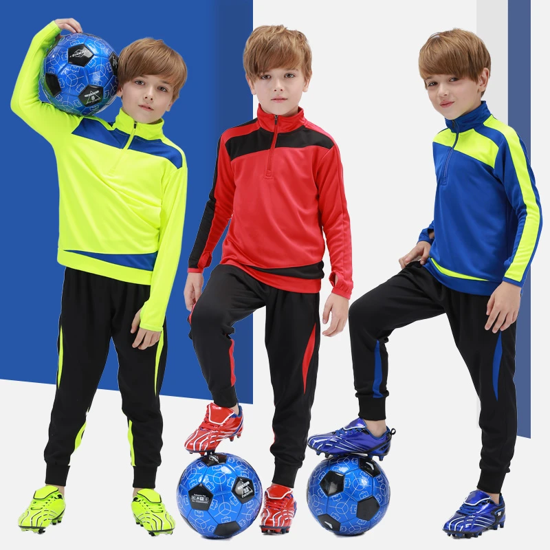 de fútbol para niño, trajes de entrenamiento para trotar, de entrenamiento, conjuntos de chándal para Club fútbol, chaquetas de invierno para niño| | - AliExpress
