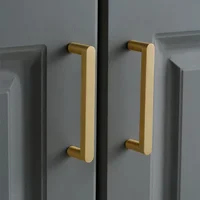 Poignées d'armoire en laiton massif, boutons de tiroir, poignées de placard en or, poignées de porte de garde-robe, poignées de meubles, accessoires de cuisine 5