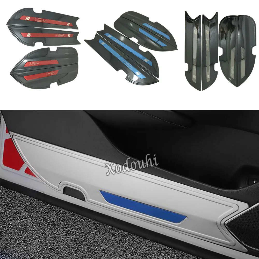 CarStainlessSteelInnerSideDoorCoverAntiKickFramePartTrim