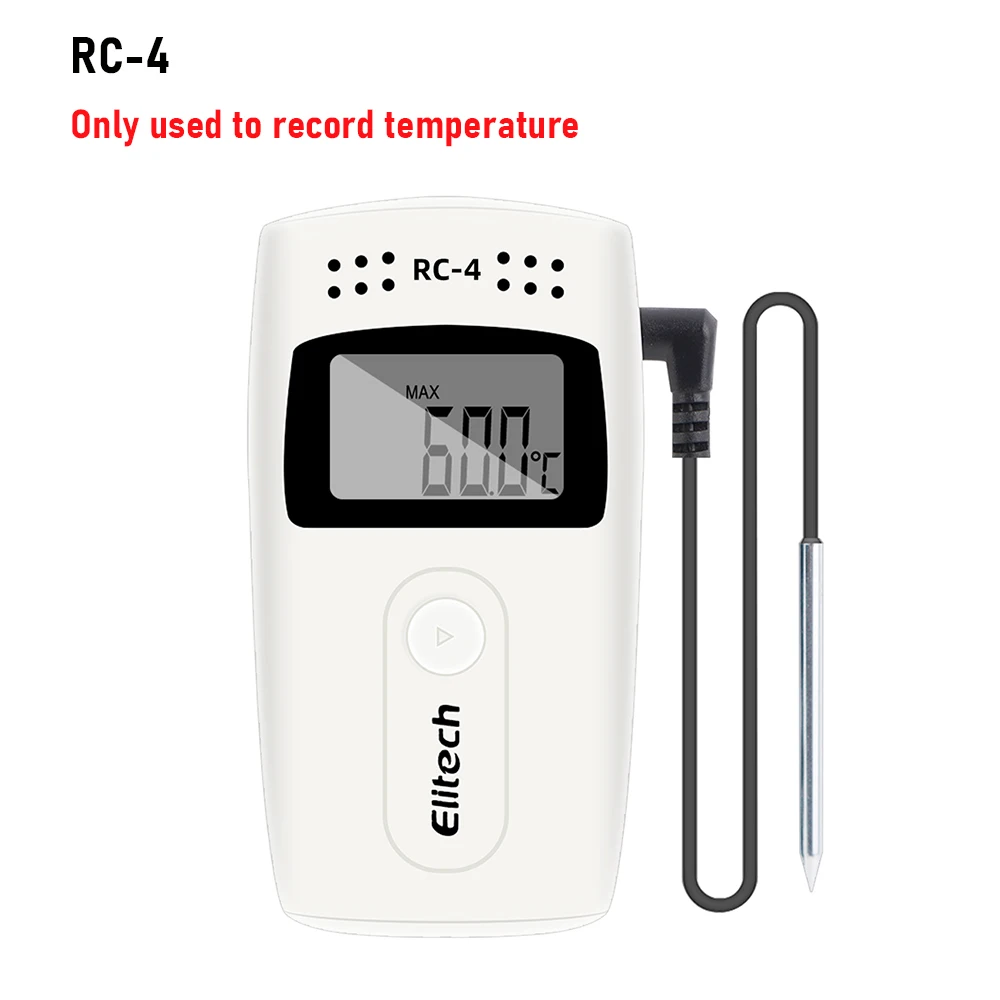 RC-4HC Temperaturdatenlogger USB-Datenlogger Temperatur-Feuchtigkeitstester 16000 Punkte Mini-Feuchtigkeitsdatenrekorder Speicher Kaltkette