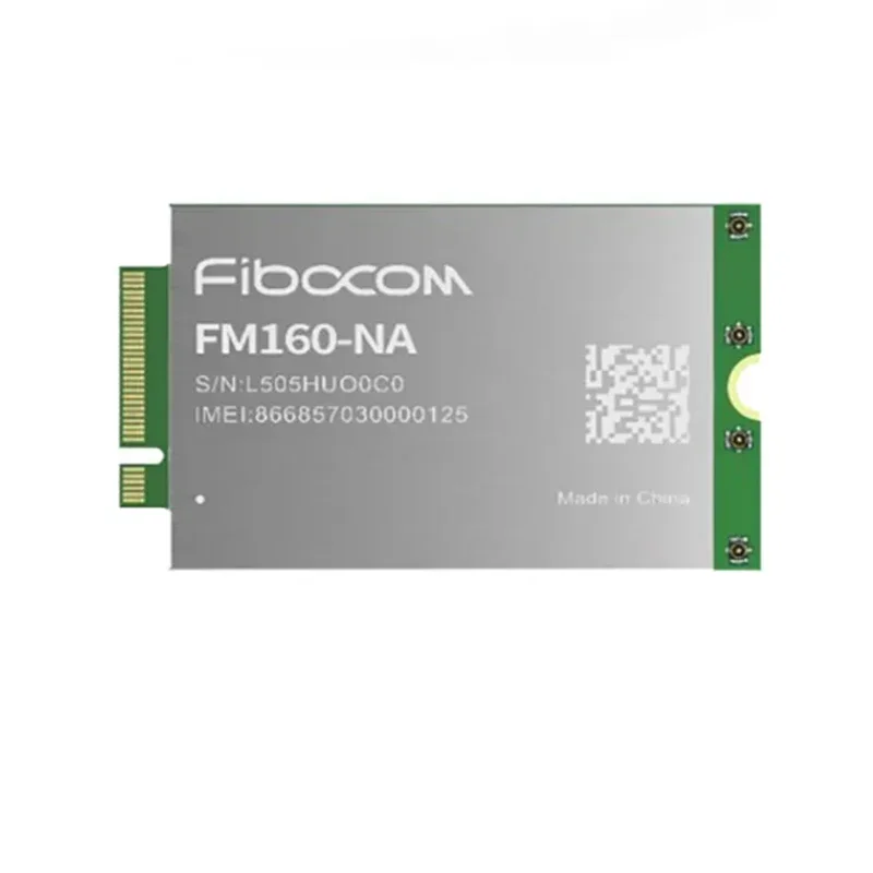 Fibocom FM160-NA FM160-EAU NR Sub6 5G module For North America GPS Galileo GLONASS BeiDou multi-constellation GNSS receiver fibocom fm150 na minipcie quectel 5g wireless module cover global 5g frequency bands multi constellation gnss capabilities