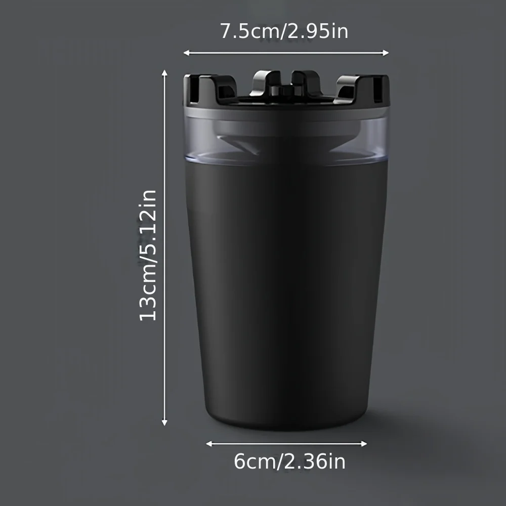 1pc Innovative Portable Cup-shaped Car Ashtray Water Tank To Prevent Flying Ash Suitable For Household Living Room Use portable ashtray cigarettes ashtray silicone ashtray stainless steel ashtray metal ashtray
