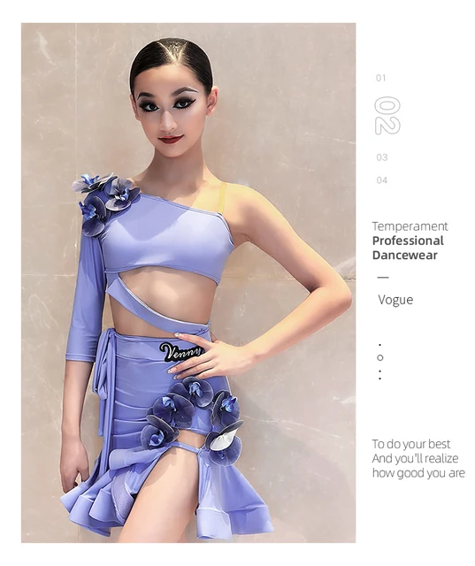 Gonna Chiffon Asimmetrica Donna - Per Danza Latino, Samba O Balletto | Taglia Unica, Vita Elastica - Foto 2