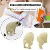 Pooping Dog Butt Toothpaste Topper Universal Easy to Install Funny Toothpaste Dispenser Cap Bathroom Decor Accessory 2