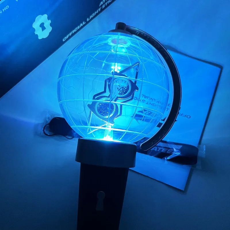 Original Kpop Ateezed Lightstick Korea Light Stick Globe Hand Lamp Concert  Lamp Hiphop Party Flash Fluorescent Toys Fans Gift