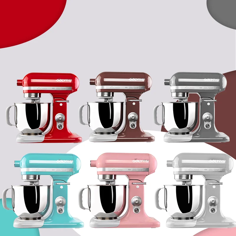 Joly Powerful 3 In 1 500w Dc 11 Speeds Control SUS304 7L Bowl Aluminum Housing Kitchen Stand Mixer