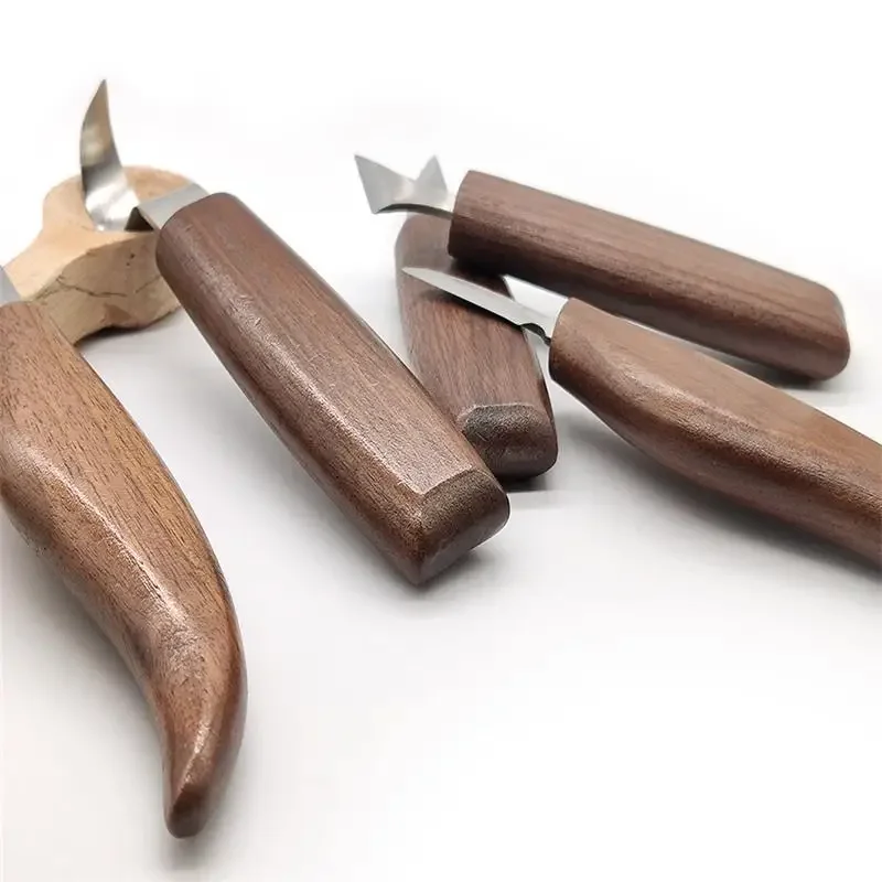 

Knife Chisel Wood Carving Woodworking Cutter Hand Tool Set Peeling Woodcarving Sculptural Spoon Carving Cutters Woodworking Tool