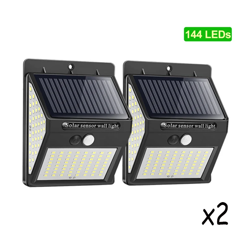 cheap solar lights 144 228 Solar Lamp Outdoor solar light LED Light Outdoor Solar Light with Motion Sensor Light Sunlight for Garden Decoration best outdoor solar lights Solar Lamps