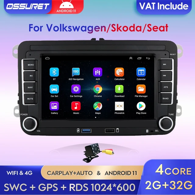 2 Din Car Radio Multimedia Player CarPlay Android 11 for Volkswagen Golf  Polo Tiguan Passat B7 B6 SEAT Leon Skoda Octavia GPS BT - AliExpress